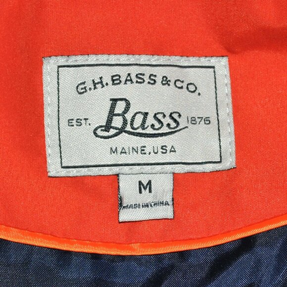 G. H. Bass Puffy Vest Women's Size Medium Orange & Blue - Picture 3 of 8